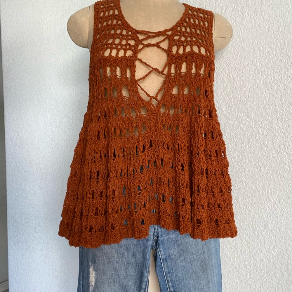 Free People Knitted Sleeveless Top